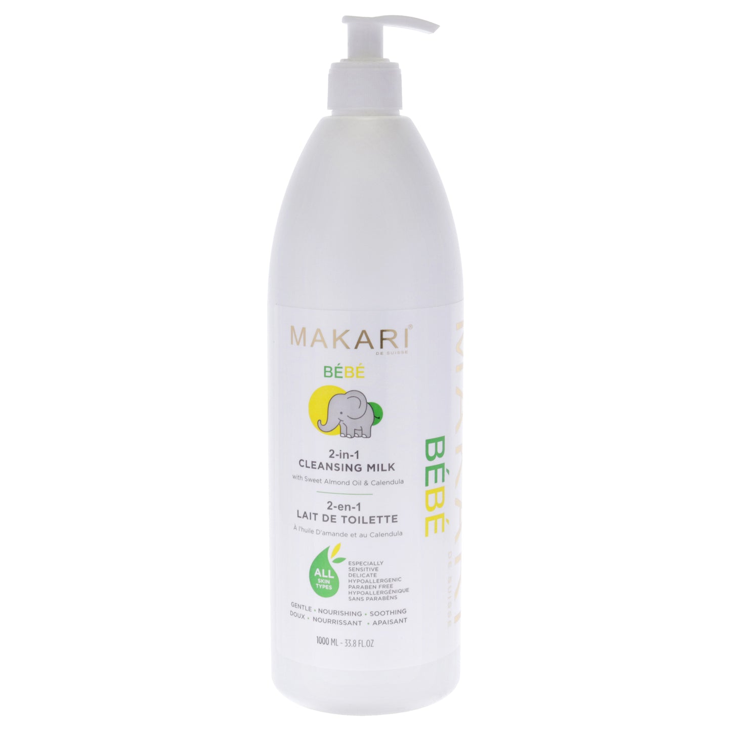 2-in-1 Bebe Cleansing Milk by Makari for Women - 33.8 oz Cleanser