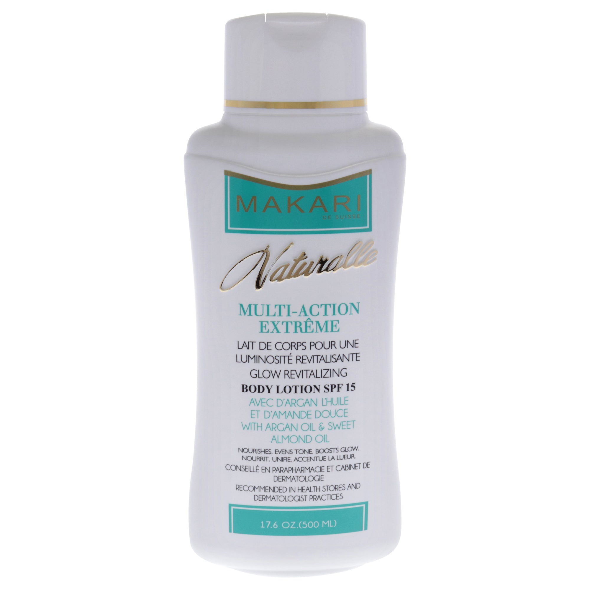 Multi-Action Extreme Glow Revitalizing Body Lotion SPF 15 by Makari for Women - 17.6 oz Body Lotion