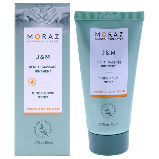 J and M Herbal Massage Ointment by Moraz for Unisex - 1.7 oz Cream