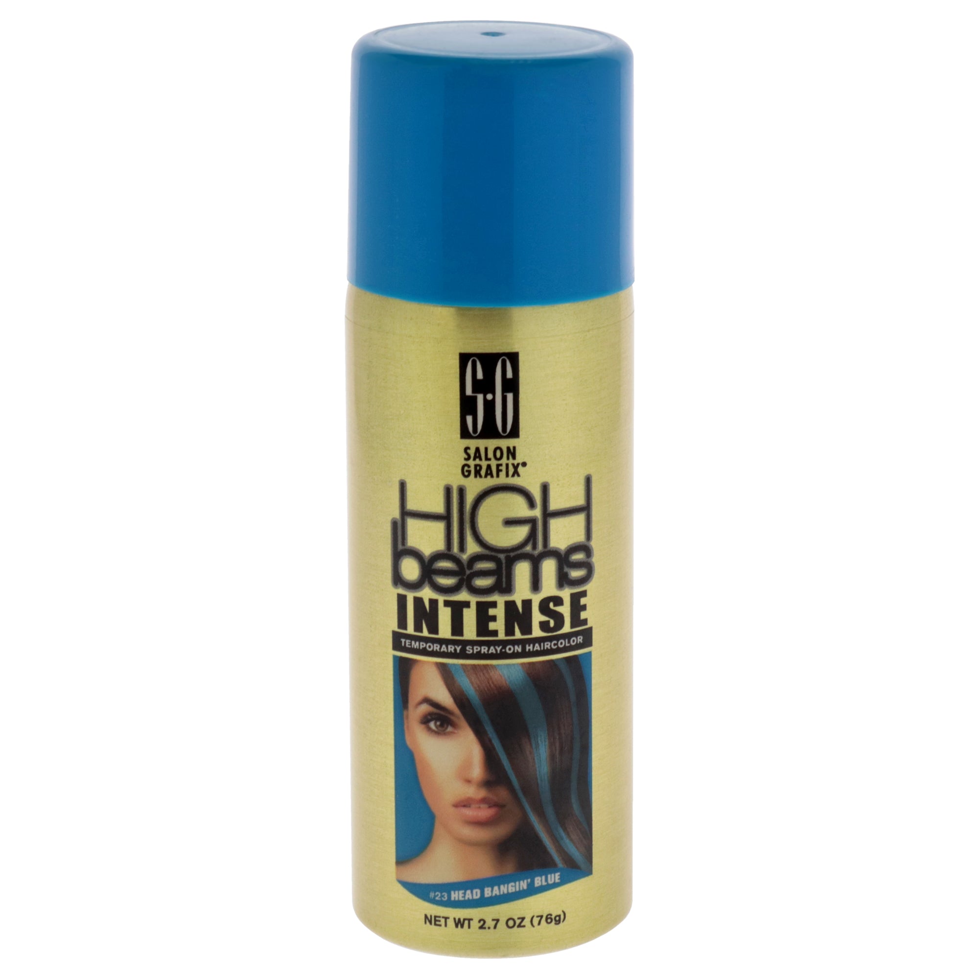 High Beams Intense Temporary Spray - 23 Blue by Salon Grafix for Unisex - 2.7 oz Hair Color