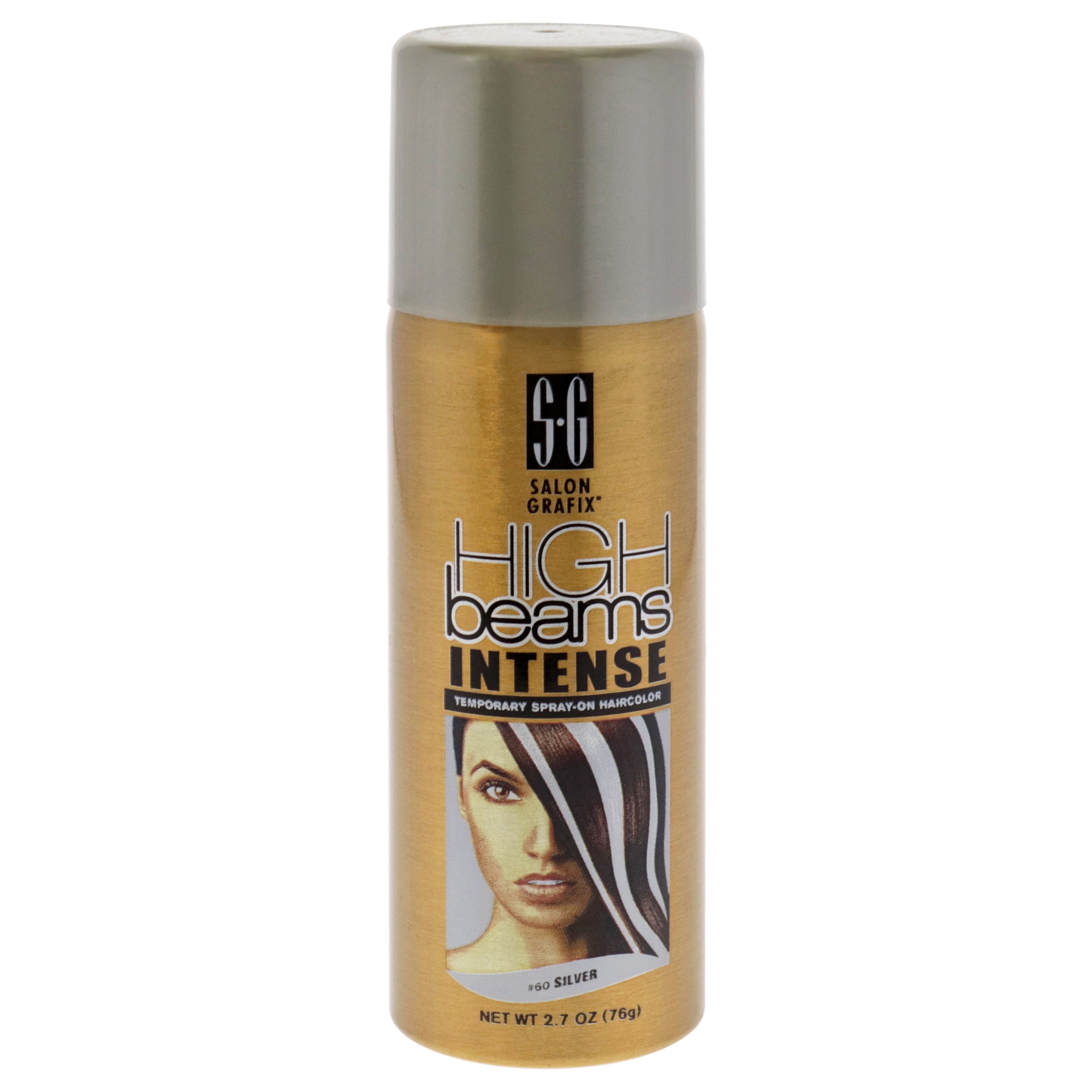 High Beams Intense Temporary Spray - 60 Silver by Salon Grafix for Unisex - 2.7 oz Hair Color