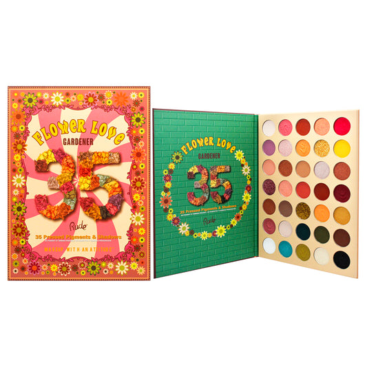Flower Love 35 Eyeshadows Palette - Gardener by Rude Cosmetics for Women - 1.34 oz Eye Shadow