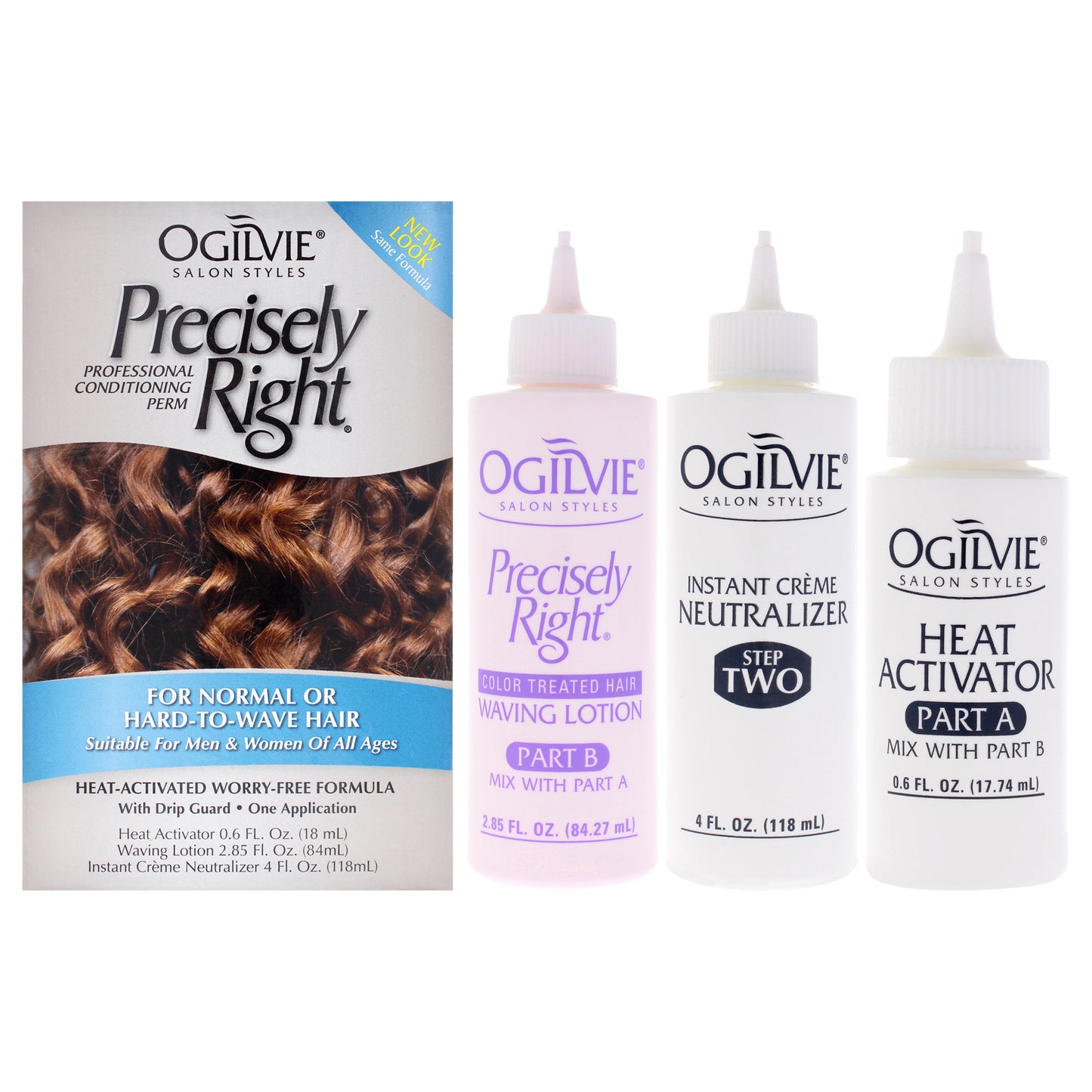Precisely Right Professional Conditioning Perm For Normal Hair by Ogilvie Salon Styles for Women - 1 Application Treatment