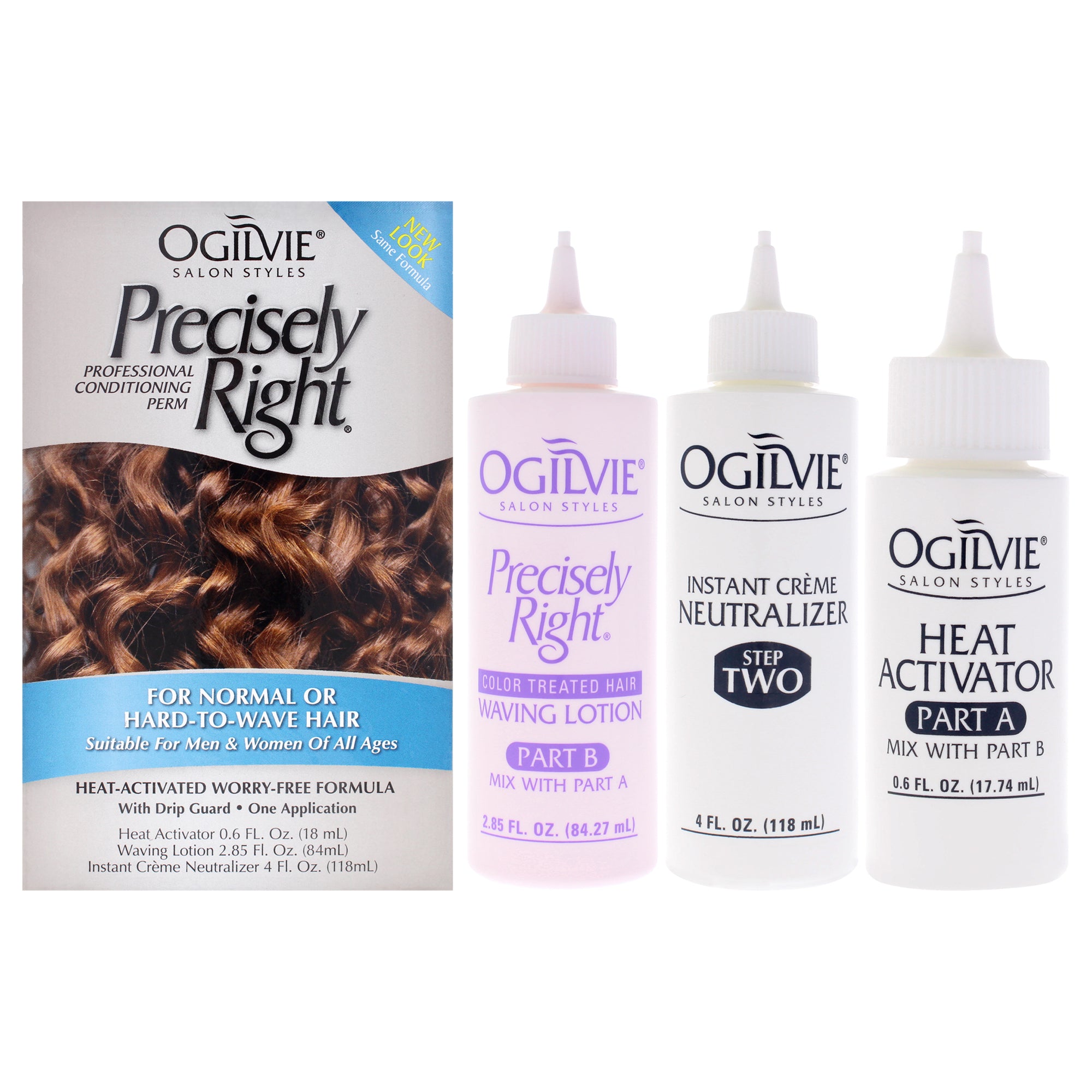 Precisely Right Professional Conditioning Perm For Normal Hair by Ogilvie Salon Styles for Women - 1 Application Treatment