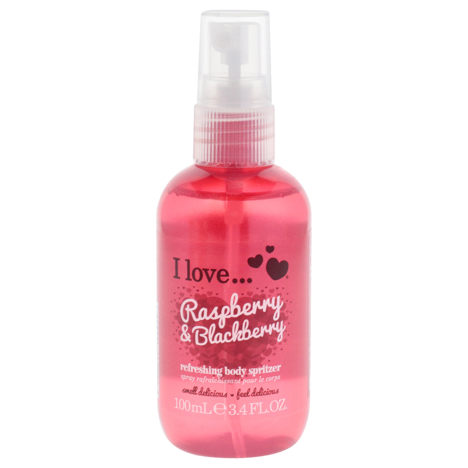 Refreshing Body Spritzer - Raspberry and Blackberry by I Love Cosmetics for Women - 3.4 oz Body Spray