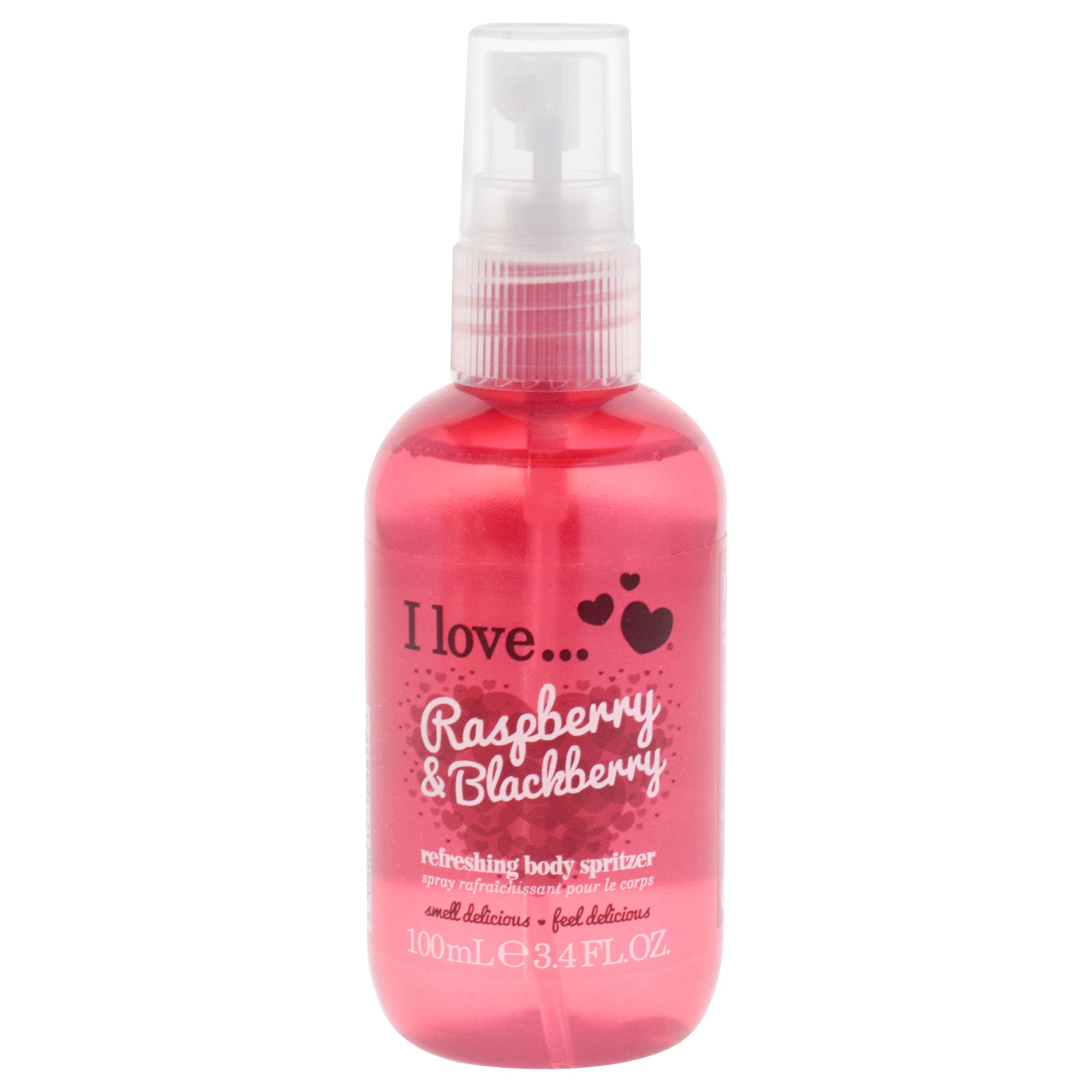 Refreshing Body Spritzer - Raspberry and Blackberry by I Love Cosmetics for Women - 3.4 oz Body Spray