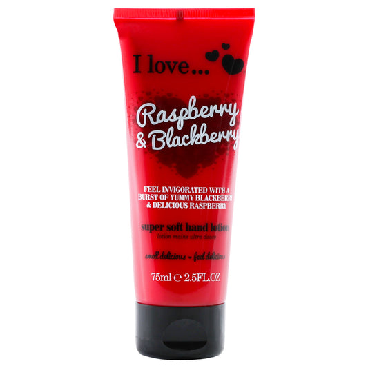 Super Soft Hand Lotion - Raspberry and Blackberry by I Love Cosmetics for Women - 2.5 oz Lotion