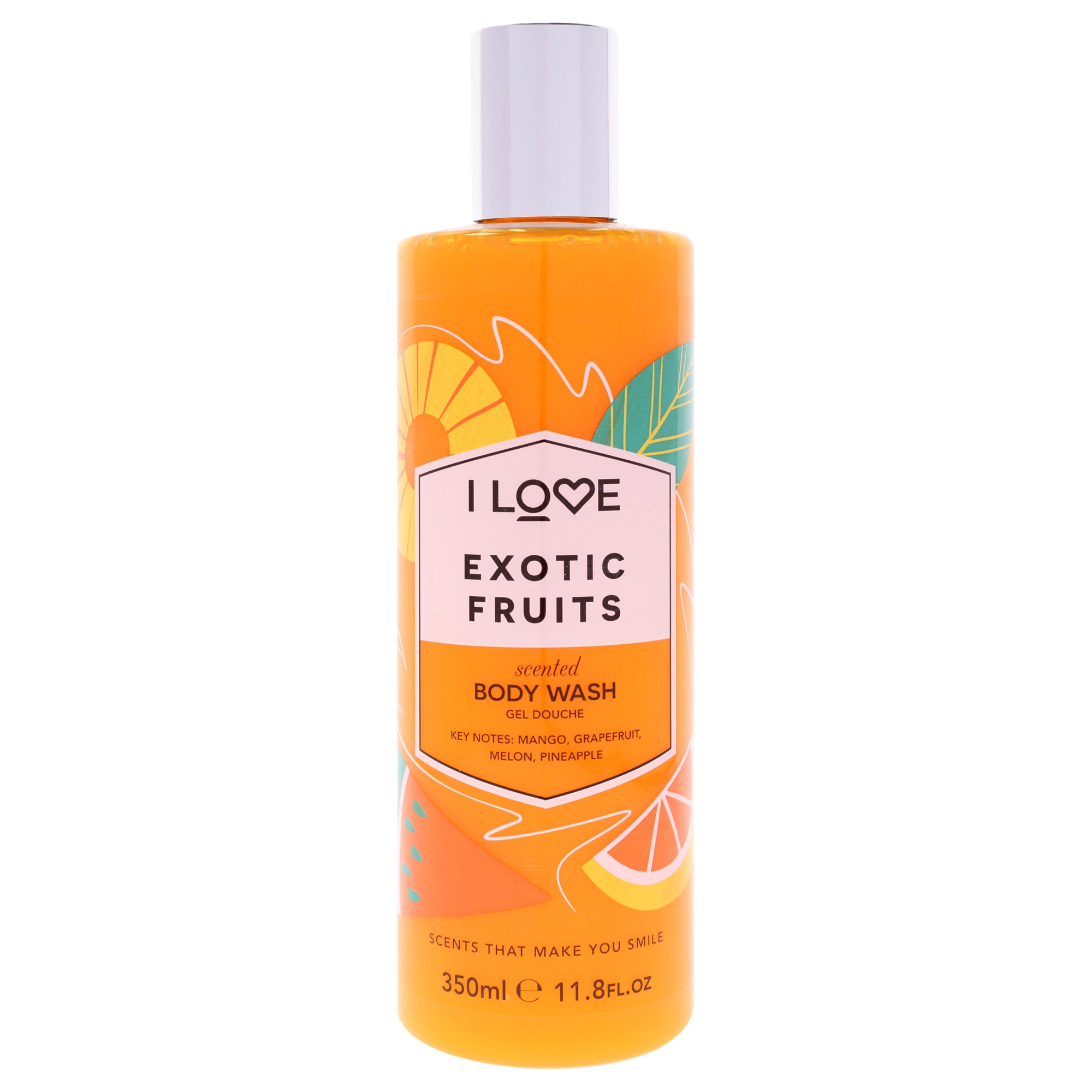 Scented Body Wash - Exotic Fruit by I Love Cosmetics for Women - 11.8 oz Body Wash