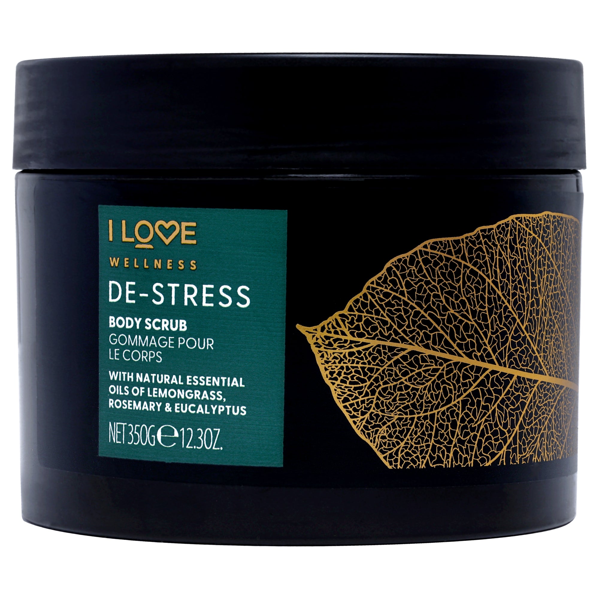 Wellness Body Scrub - De-Stress by I Love Cosmetics for Women - 12.3 oz Body Scrub