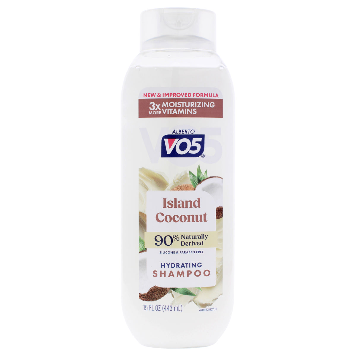 Moisturizing Island Coconut Shampoo by Alberto VO5 for Unisex - 15 oz Shampoo