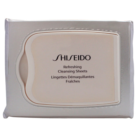 Refreshing Cleansing Sheet by Shiseido for Unisex - 30 Count Wipes (Tester)