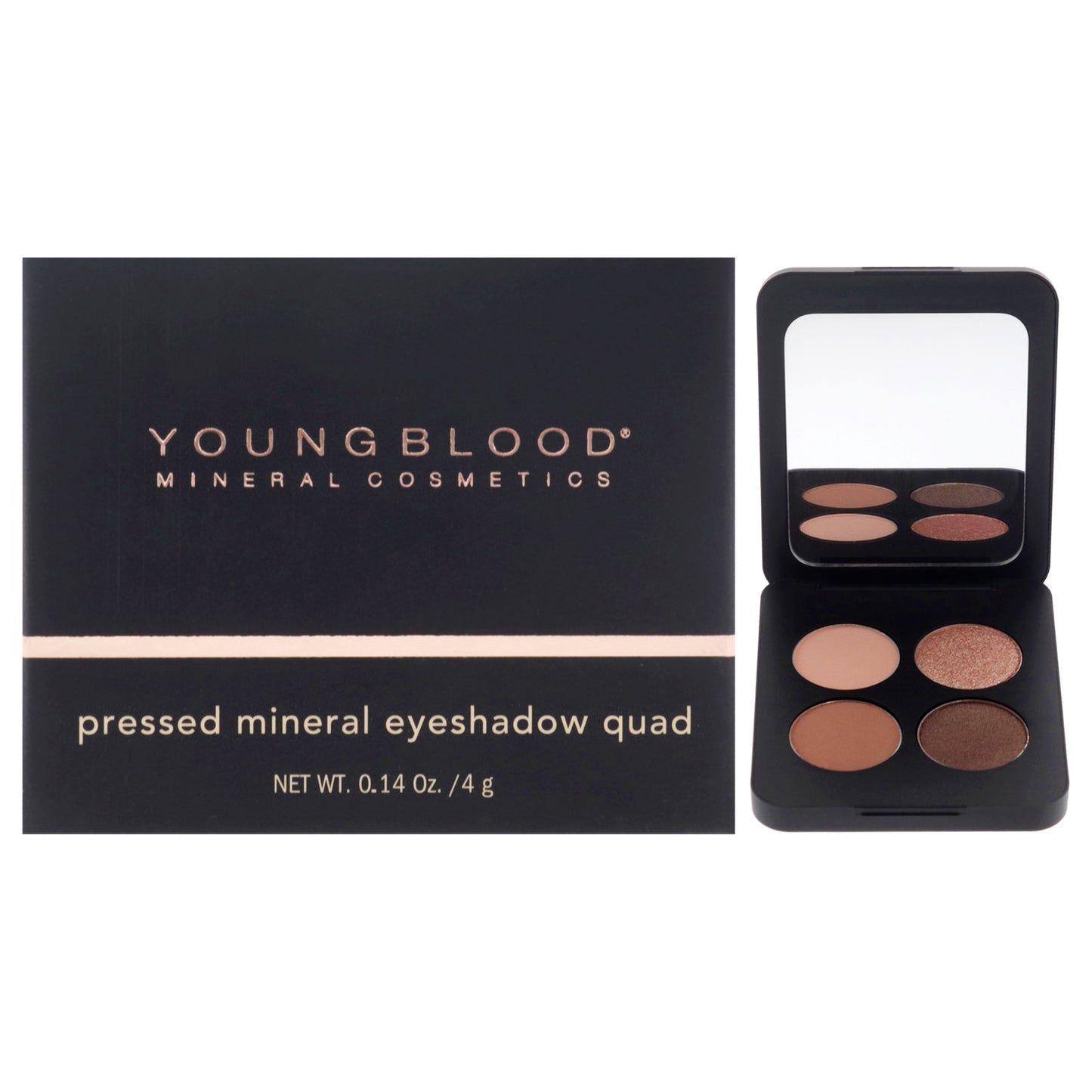 Pressed Mineral Eyeshadow Quad - Sweet Talk by Youngblood for Women - 0.14 oz Eye Shadow