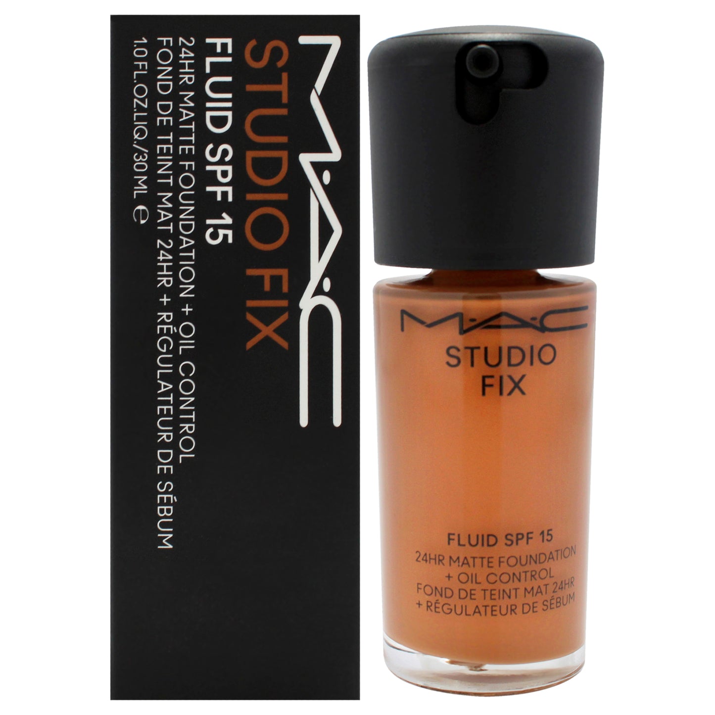 Studio Fix Fluid SPF 15 24Hr Matte Foundation Plus Oil Control - NW45 Medium Mahoghany with Rosy Undertones 1 oz Foundation
