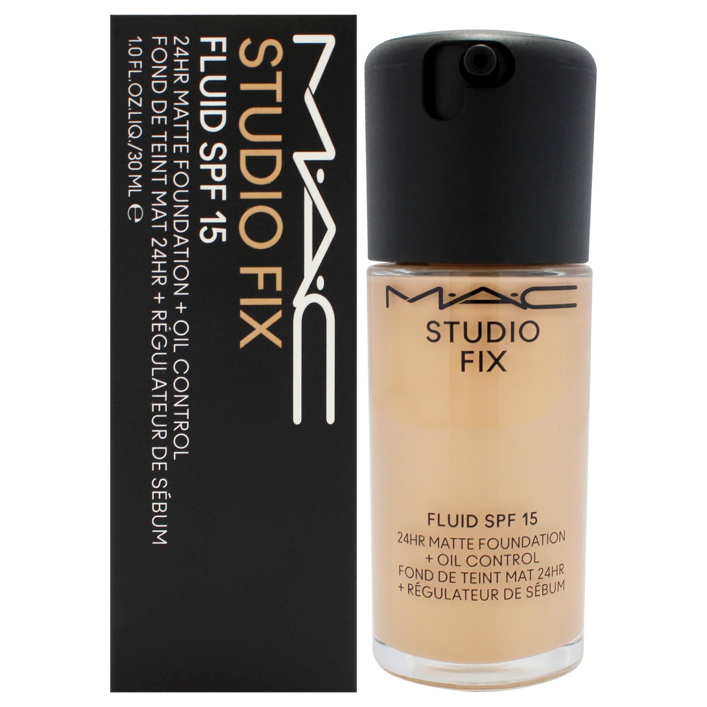 Studio Fix Fluid SPF 15 24Hr Matte Foundation Plus Oil Control - C4 Light Neutral Golden with Peachy Undertone 1 oz Foundation