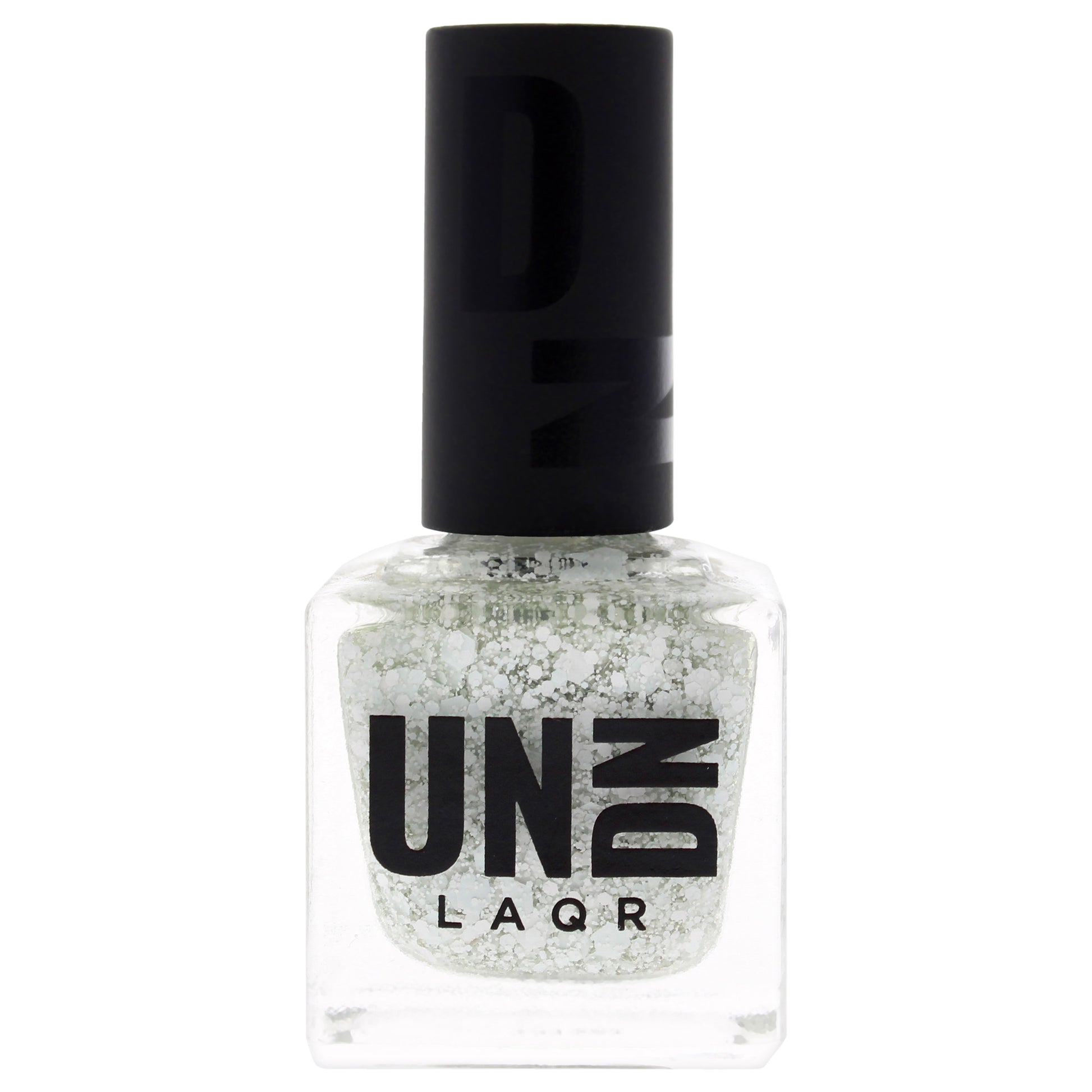 Vegan Nail Polish - 0203 Pink-Blue Splatter by UNDN for Women - 0.5 oz Nail Polish