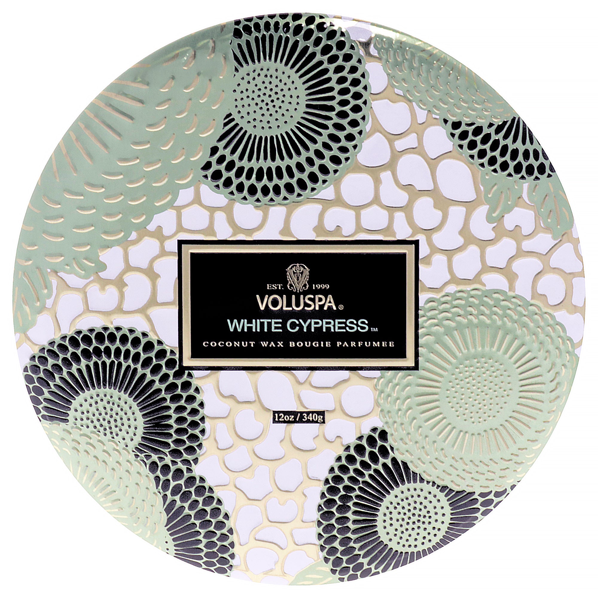 Japonica Collection 3 Wick Tin Candle - White Cypress by Voluspa for Unisex - 12 oz Candle