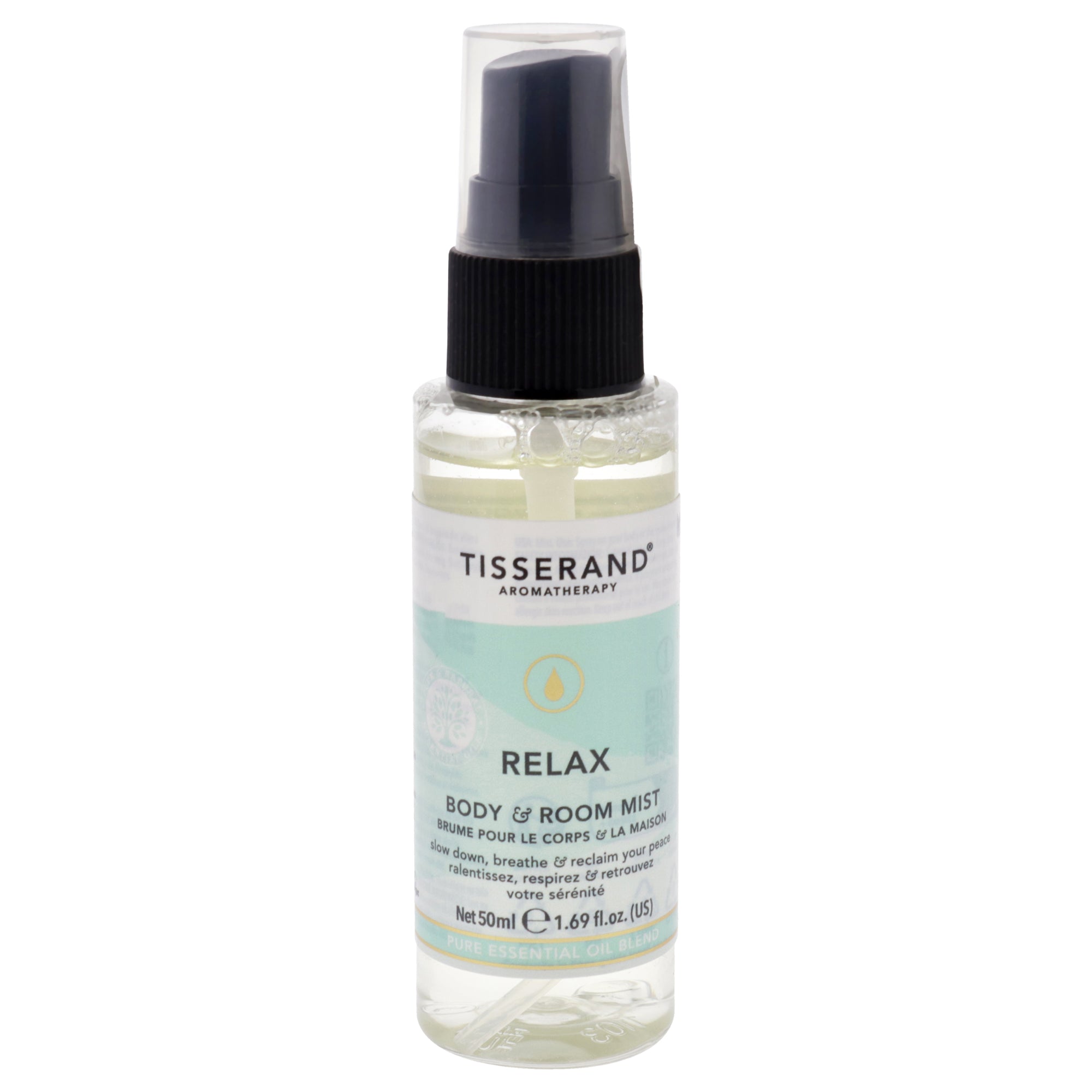 Body and Room Mist - Relax by Tisserand for Unisex - 1.6 oz Room Mist