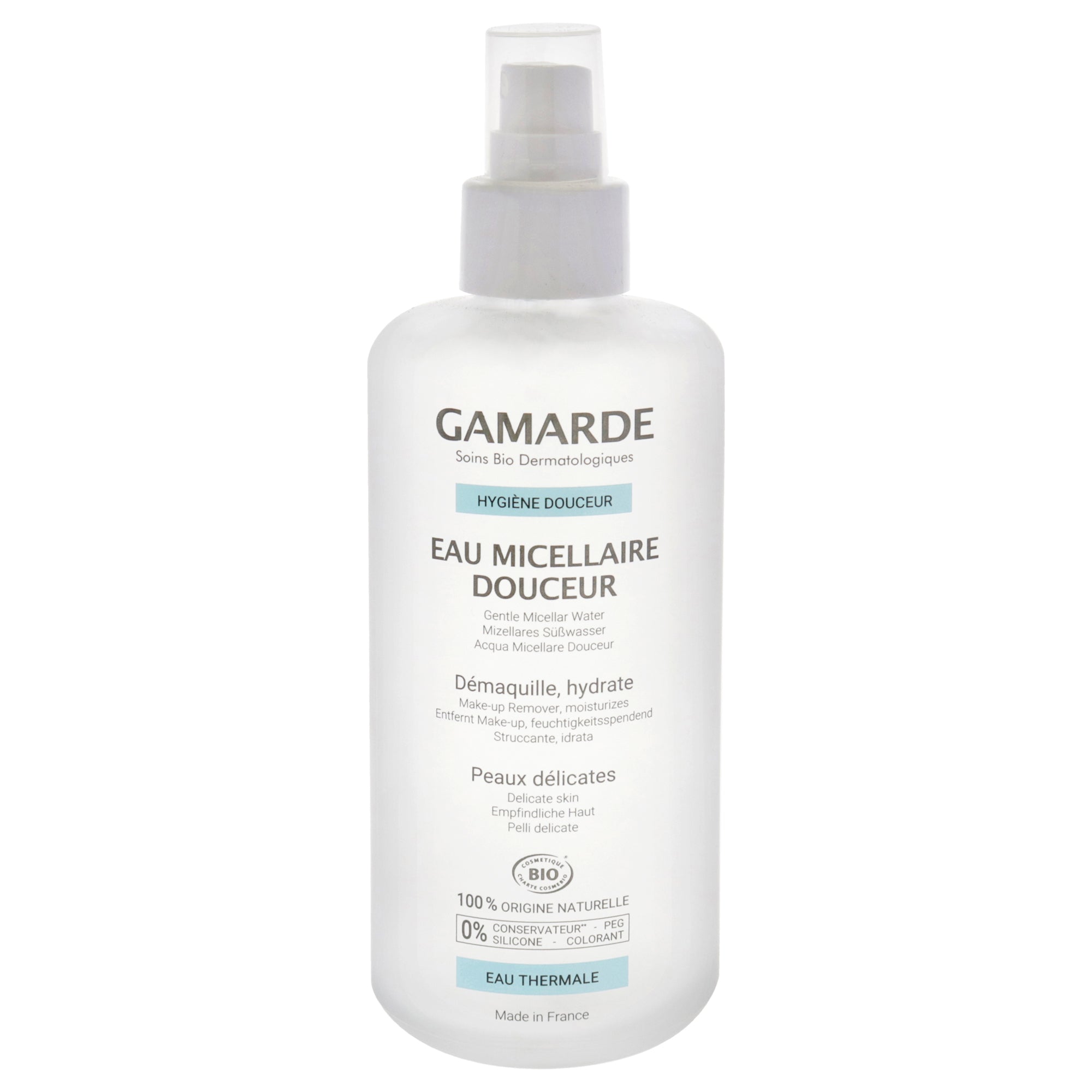 Gentle Micellar Water Make-up Remover by Gamarde for Women - 6.76 oz Makeup Remover