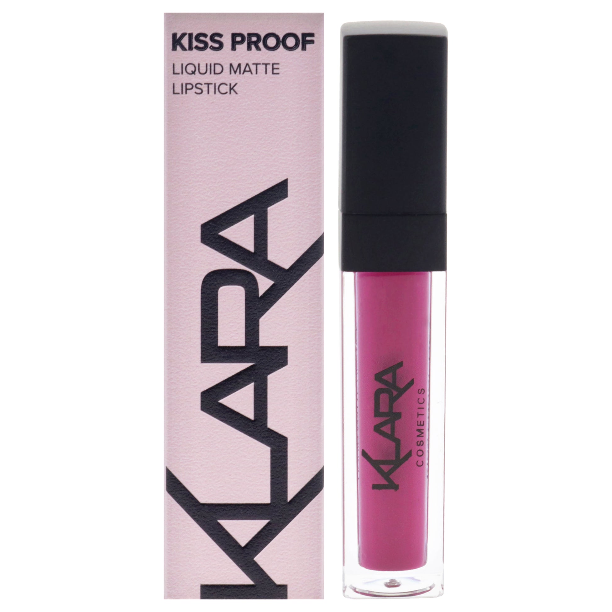 Kiss Proof Liquid Matte Lipstick- 8 Fuchsia Pop by Klara for Women - 0.27 oz Lipstick