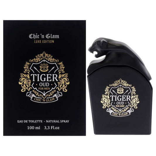 Tiger Oud - Luxe Edition by Chic N Glam for Men - 3.3 oz EDT Spray