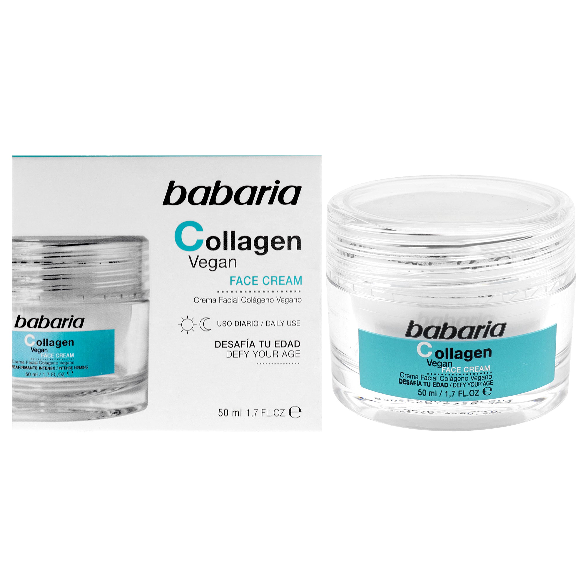 Collagen Vegan Face Cream by Babaria for Unisex - 1.7 oz Cream