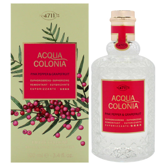 4711 Acqua Colonia - Pink Pepper and Grapefruit by Muelhens for Unisex - 3.4 oz EDC Spray