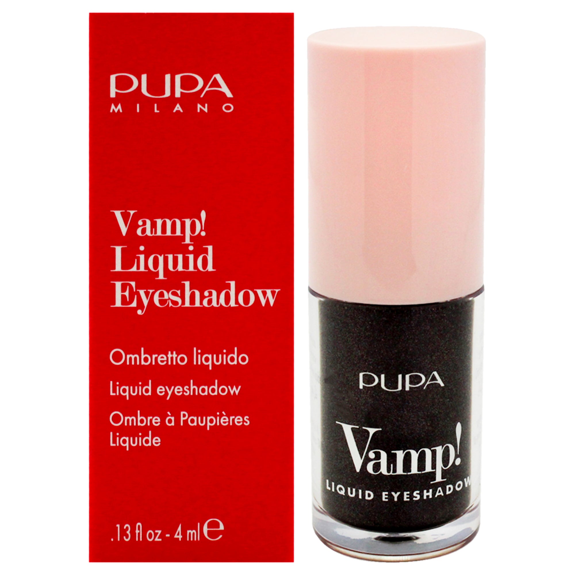 Vamp! Liquid Eyeshadow - 012 Anthracite by Pupa Milano for Women - 0.13 oz Eye Shadow