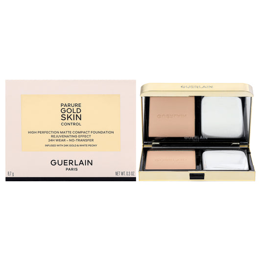 Parure Gold Skin Control Matte Compact Foundation - 3N Medium Skin with Neutral Beige Undertones 0.3 oz Foundation (Refillable)