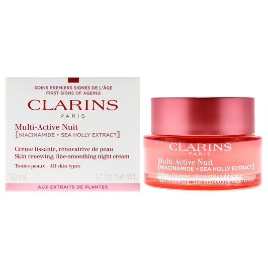 Multi-Active Night Cream - All Skin Types by Clarins for Unisex - 1.7 oz Cream