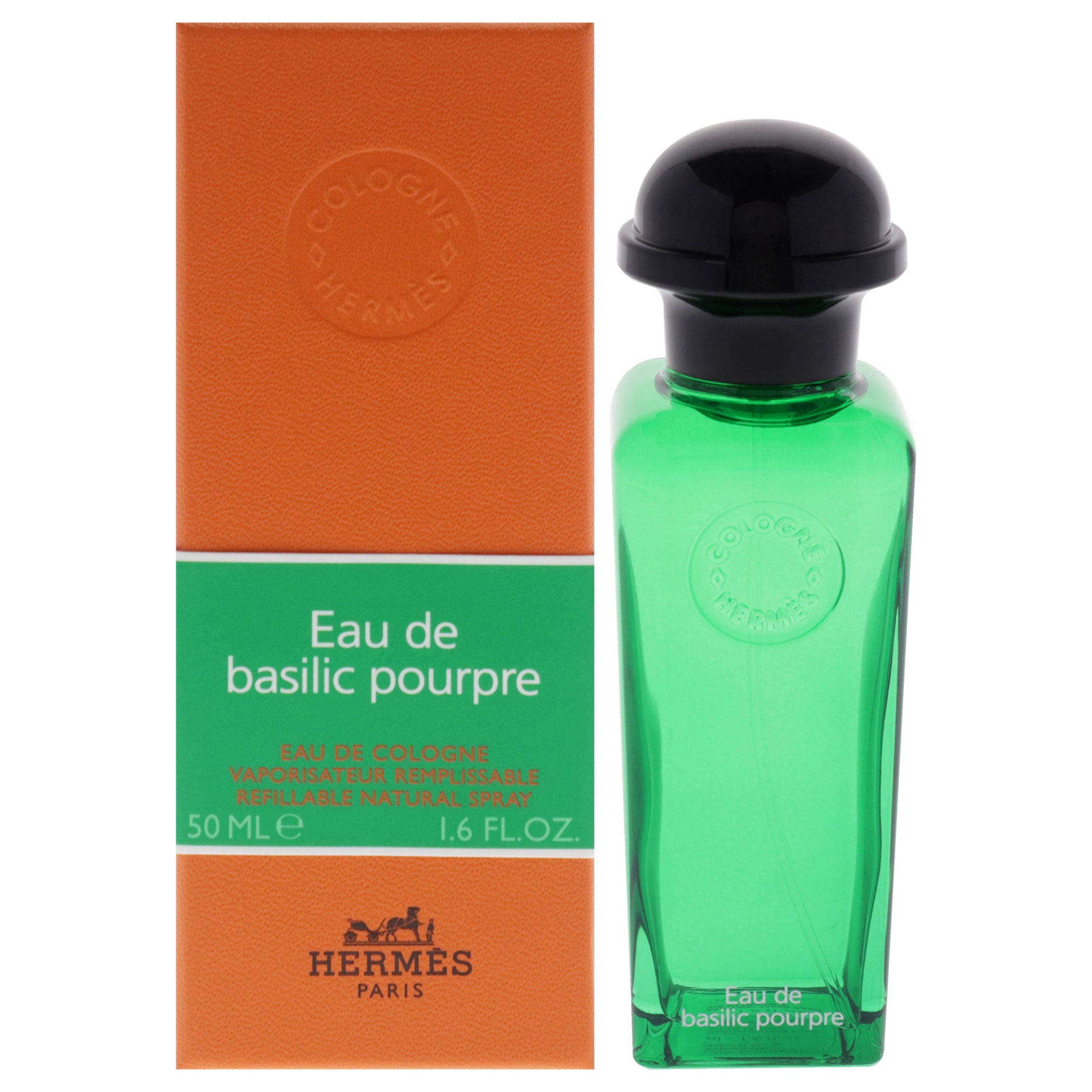 Eau de Basilic Pourpre by Hermes for Women - 1.6 oz EDC Spray (Refillable)