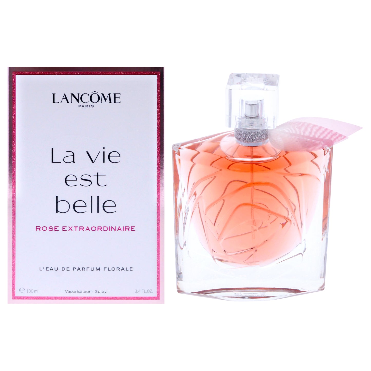 La Vie Est Belle Rose Extraordinaire Florale by Lancome for Women - 3.4 oz EDP Spray