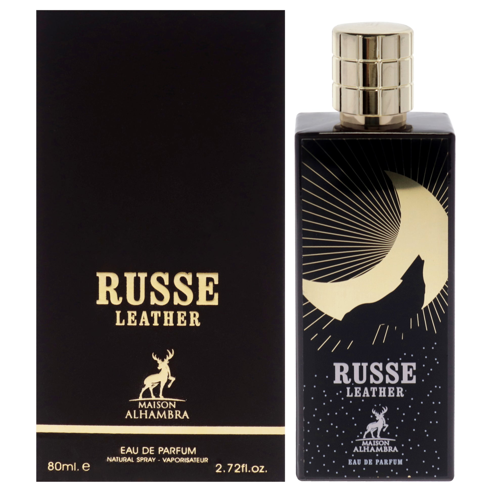 Russe Leather by Maison Alhambra for Unisex - 2.72 oz EDP Spray