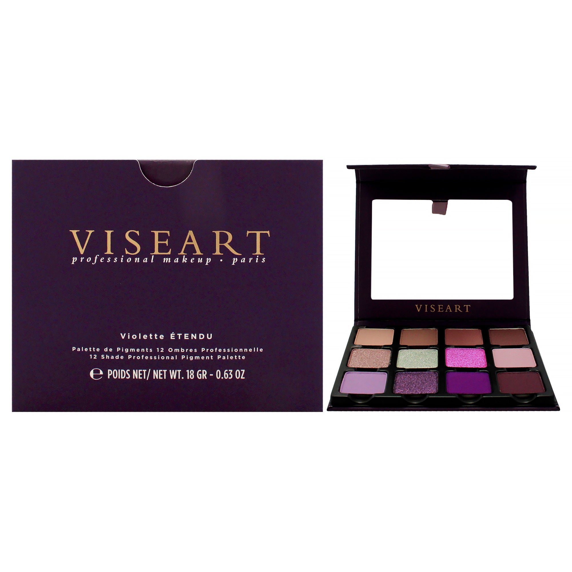 Etendu Eyeshadow Palette - Violette by Viseart Paris for Women - 0.63 oz Eye Shadow