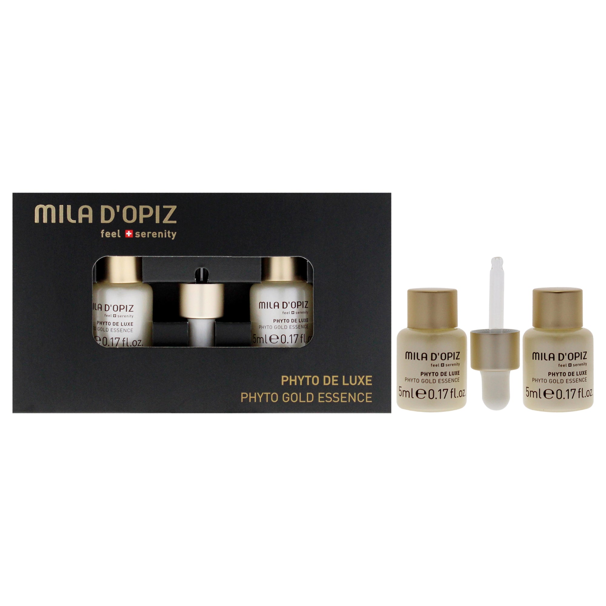 Phyto De Luxe Gold Essence Concentrate by Mila D Opiz for Women - 2 x 0.17 oz Concentrate