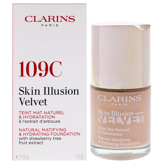 Skin Illusion Velvet Foundation - 109C by Clarins for Women - 1 oz Foundation