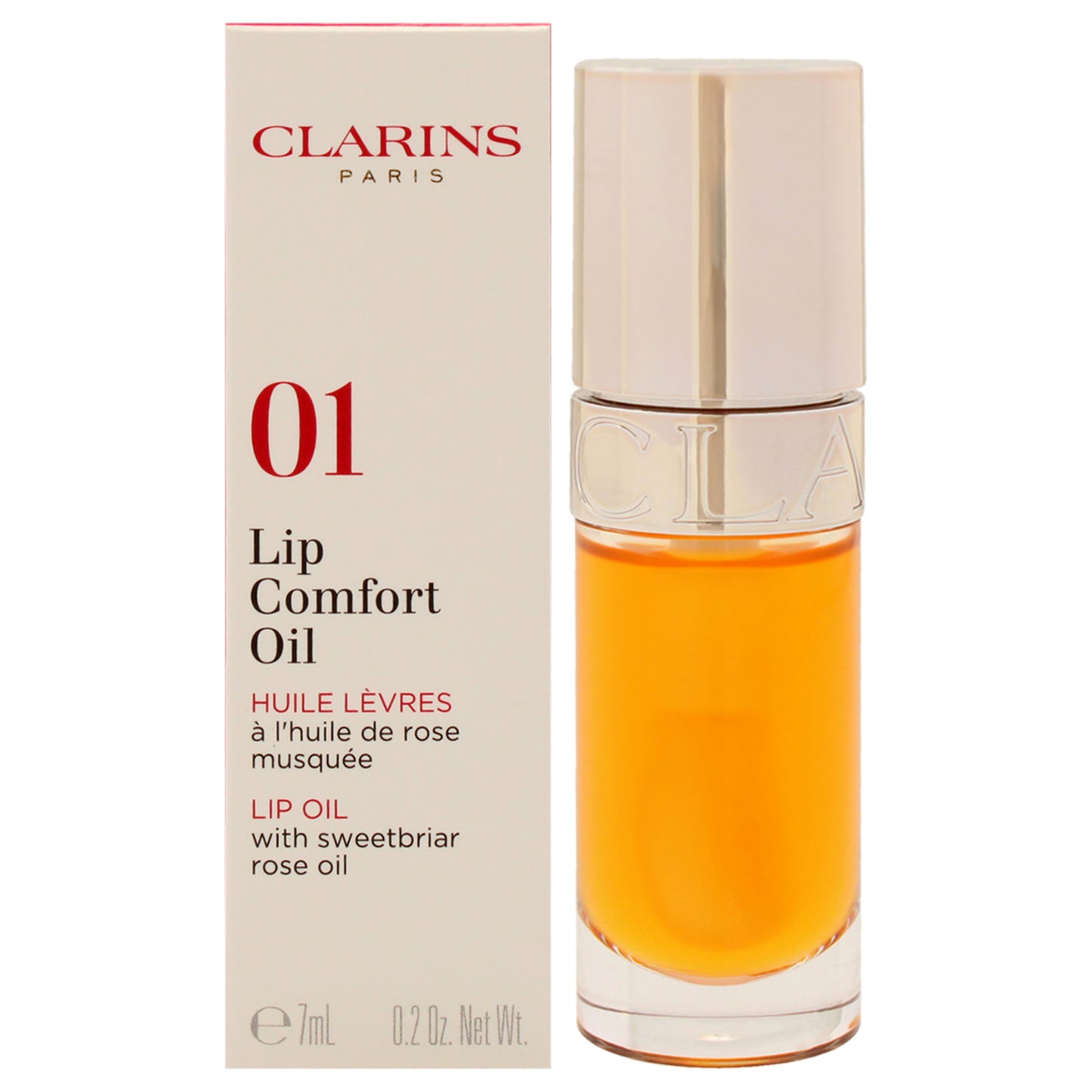 Lip Comfort Oil - 01 Honey by Clarins for Women - 0.2 oz Lip Oil