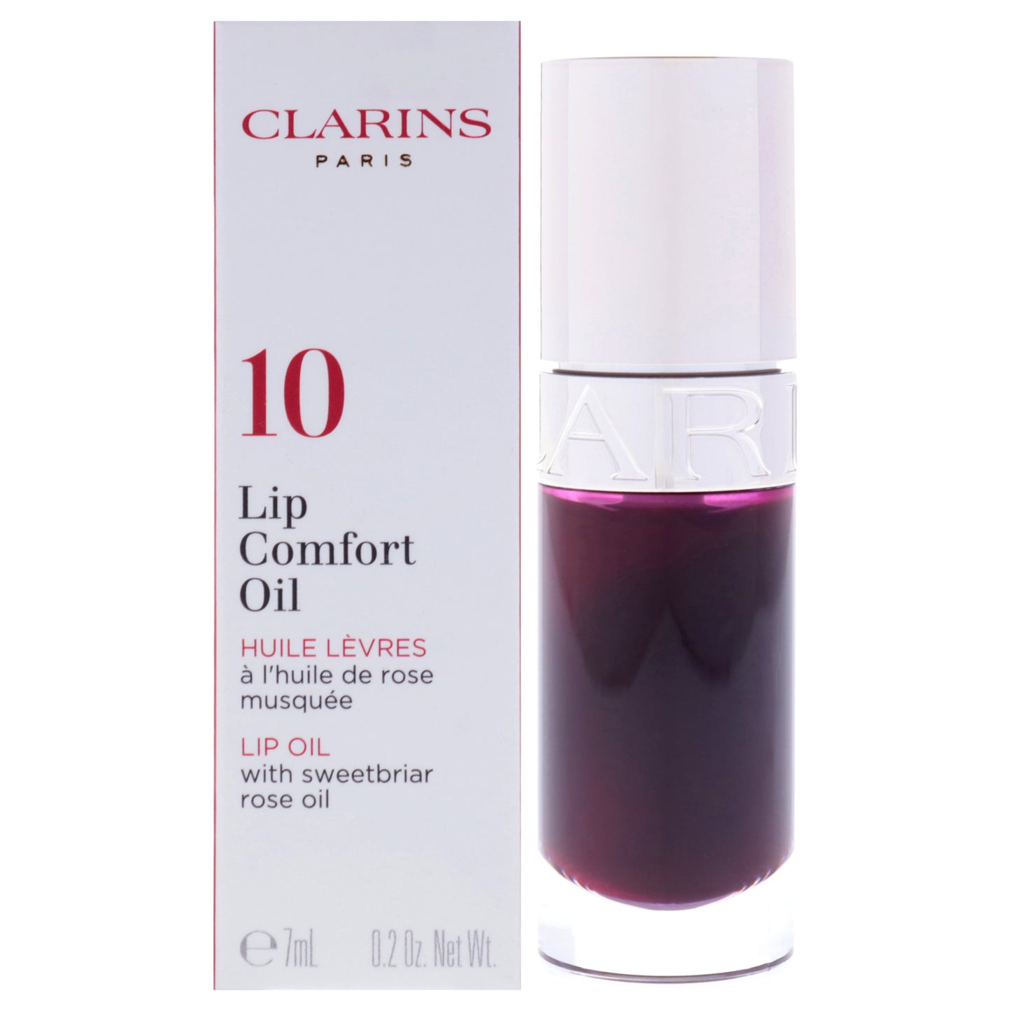 Lip Comfort Oil - 10 Plum by Clarins for Women - 0.2 oz Lip Oil