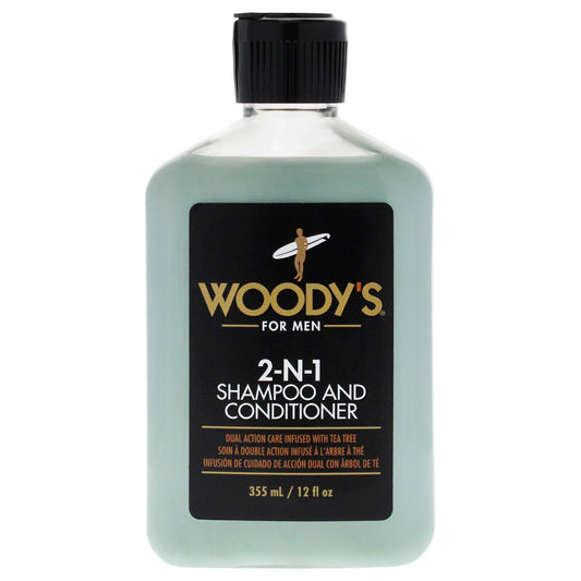 2-N-1 Shampoo and Conditioner by Woodys for Men - 12 oz Shampoo and Conditioner