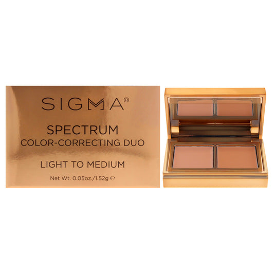 Spectrum Color Correcting Duo - Light to Medium by SIGMA for Women - 0.05 oz Makeup