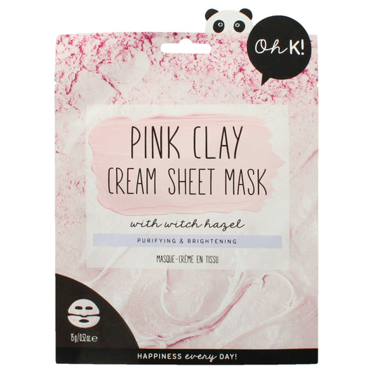 Cream Sheet Mask - Pink Clay 1 Pc Mask
