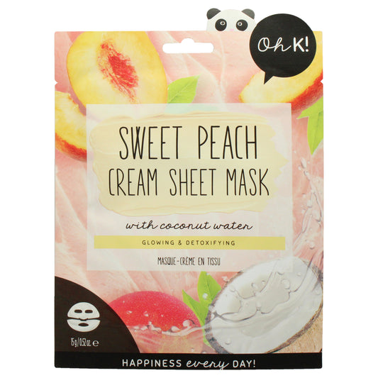 Cream Sheet Mask - Sweet Peach 1 Pc Mask