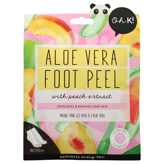 Jelly Foot Peel - Aloe Vera and Peach 1 Pair Mask
