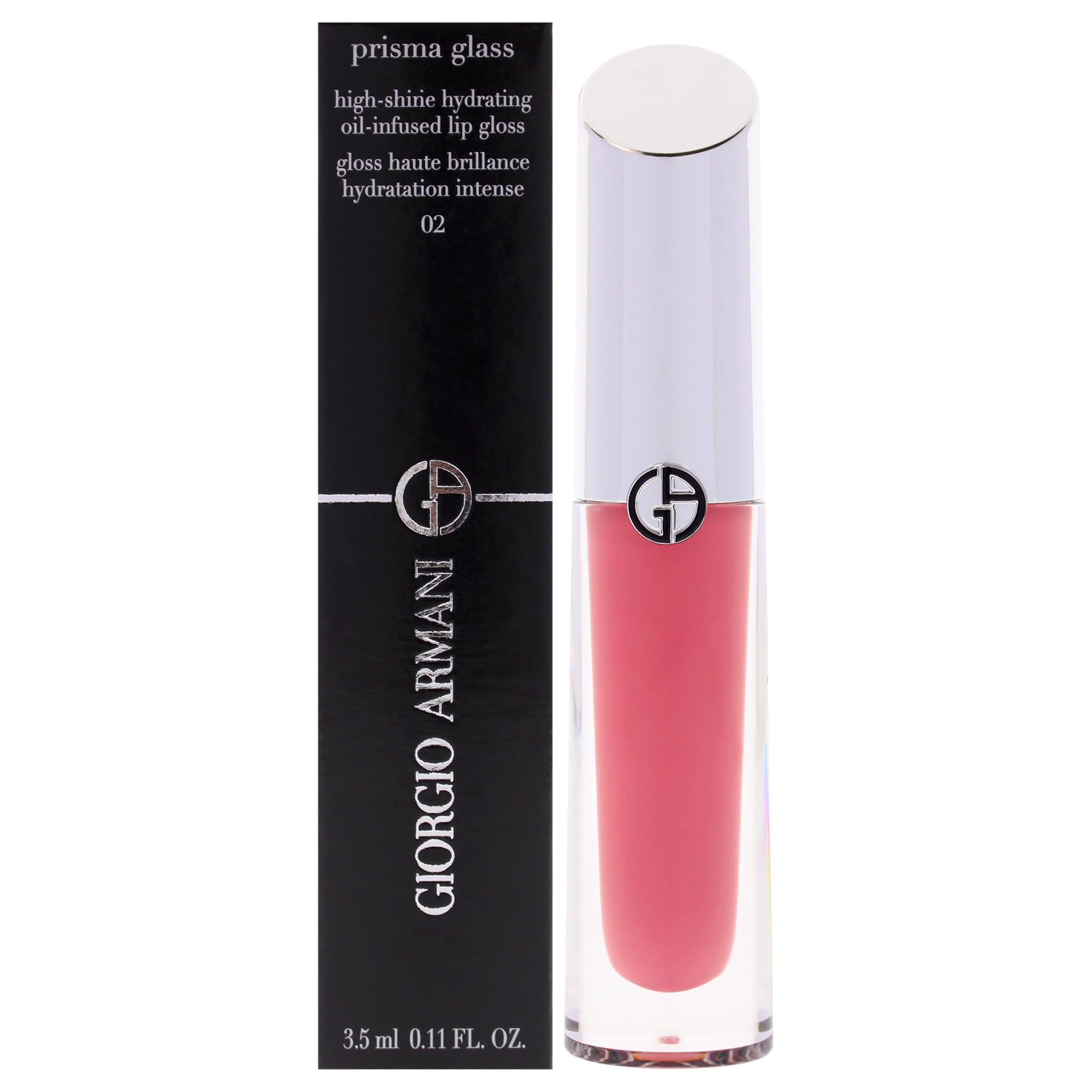 Prisma Glass Lip Gloss - 02 Candy Halo by Giorgio Armani for Women - 0.11 oz Lip Gloss