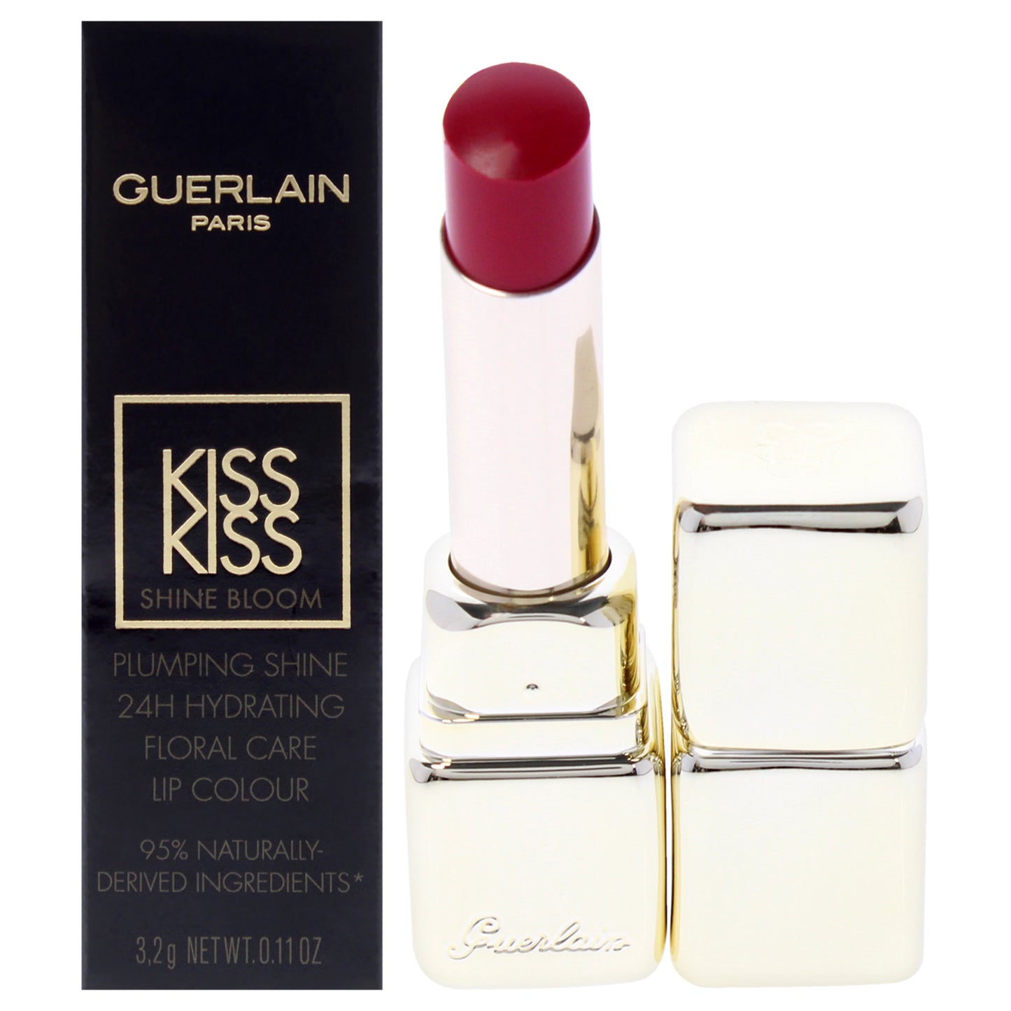 Kiss Kiss Shine Bloom Lipstick - 409 Fuchsia Flush 0.11 oz Lipstick