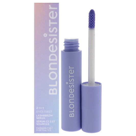 2 in 1 Eyes First Eyelash and Eyebrow Serum by Blondesister for Women - 0.237 oz Serum