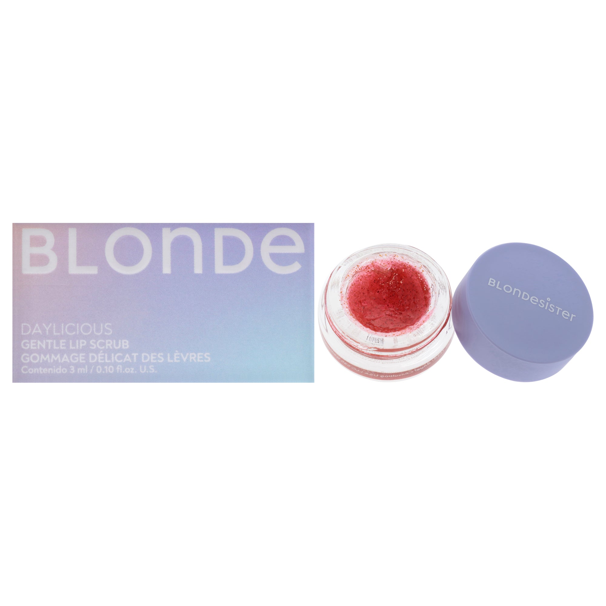 Gentle Lip Scrub Daylicious by Blondesister for Women - 0.10 oz Scrub