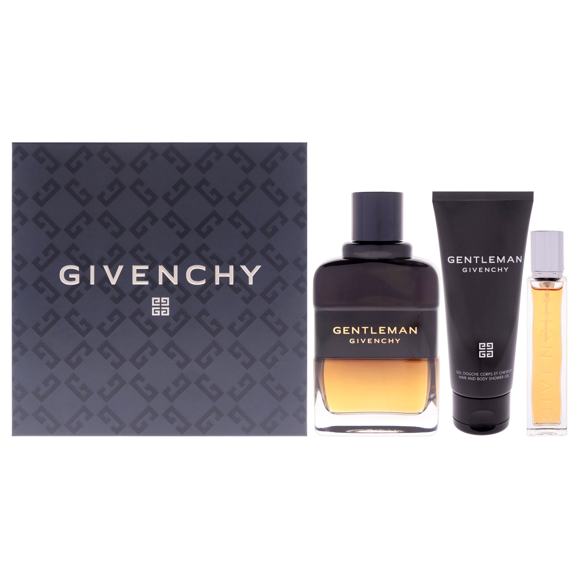Givenchy Gentleman Reserve Privee by Givenchy for Men - 3 Pc Gift Set 3.3oz EDP Spray, 0.42oz EDP Spray (Mini), 2.5oz Shower Gel