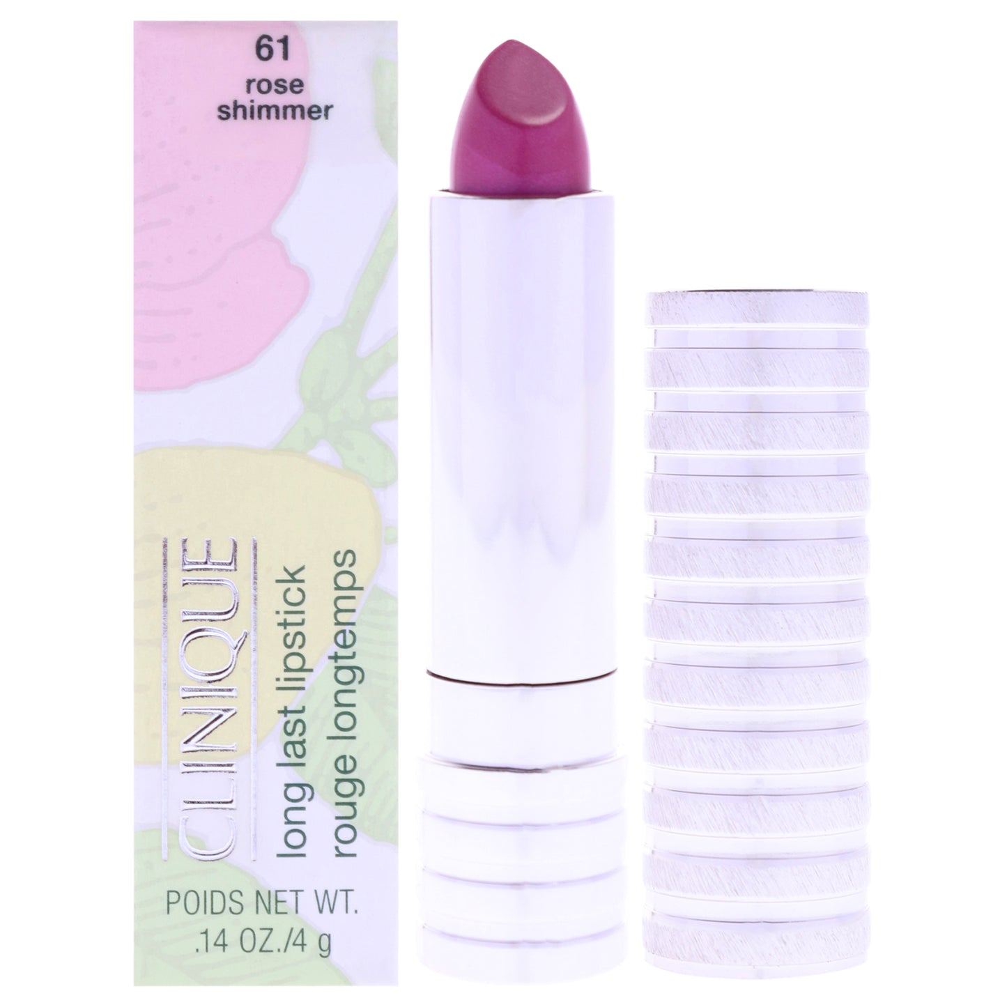 Long Last Lipstick - 61 Rose Shimmer by Clinique for Women - 0.14 oz Lipstick