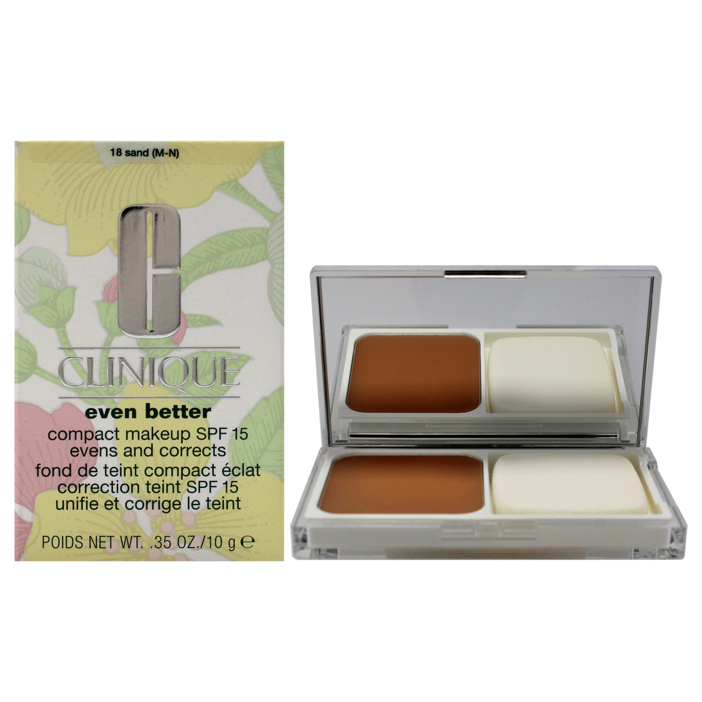 Even Better Compact Makeup SPF 15 - 18 Sand (M-N) by Clinique for Women - 0.35 oz Makeup