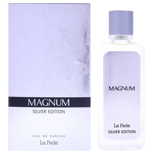 La Fede - Magnum Silver Edition by Khadlaj for Men - 3.4 oz EDP Spray